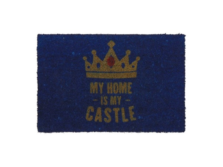 My home is my castle Włókno kokosowe Kolor Granatowy
