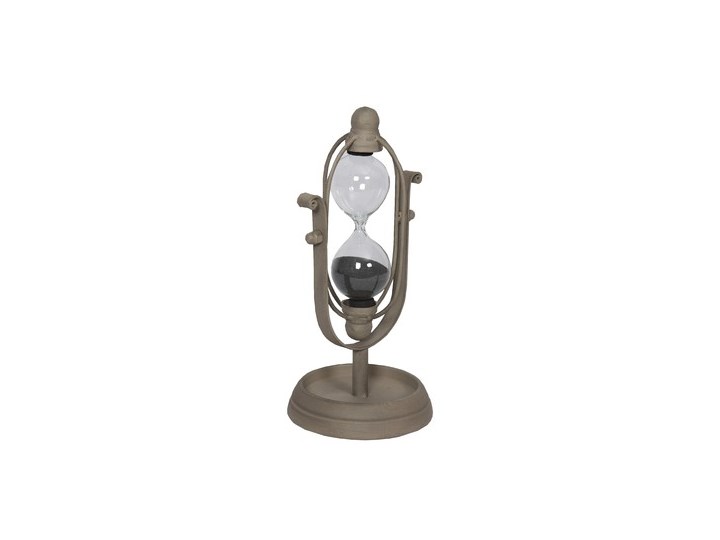 Klepsydra Hourglass Szkło Metal Kategoria Figury i rzeźby Kolor Szary
