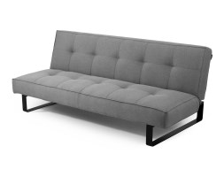 Kanapa Sleek 3 osobowa - rozkładana Customform, stalowy (szary), czarny Głębokość 87 cm drewno rozkładane metal Głębokość 55 cm tkanina Materiał obicia Tkanina