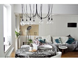 Żyrandol kolorowe kable w oplocie szarym imindesign Metal Styl nowoczesny