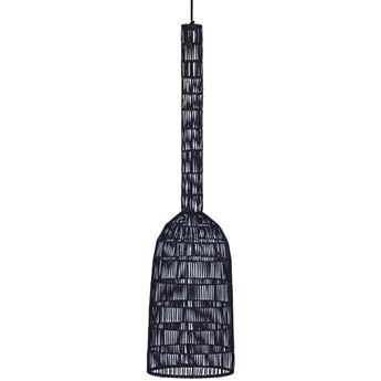 Ay illuminate Umut2 Ø30cm - czarna, rattanowa lampa wisząca