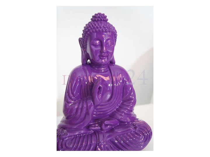 Deko figurka buddy, kolor fioletowy. Buddha Tworzywo sztuczne Wzór Orientalny