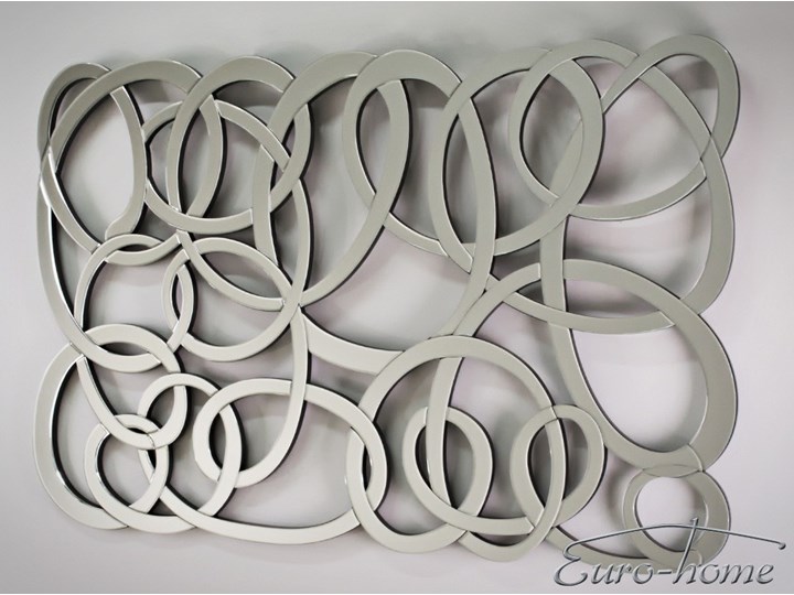 Lustro dekoracyjne 12TM053 80 x 120 cm Lustro bez ramy Nieregularne Ścienne Kolor Srebrny Pomieszczenie Przedpokój