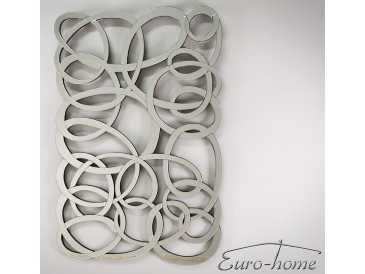 Lustro dekoracyjne 12TM053 80 x 120 cm Kolor Srebrny Ścienne Nieregularne Lustro bez ramy Pomieszczenie Przedpokój