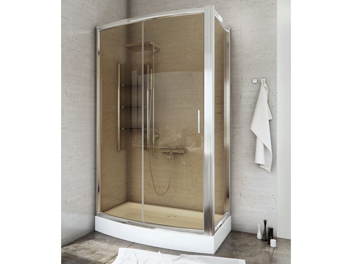 Sea Horse Sigma Kabina Tytan 120x90 Szkło Brązowe Bk262b Brodzik