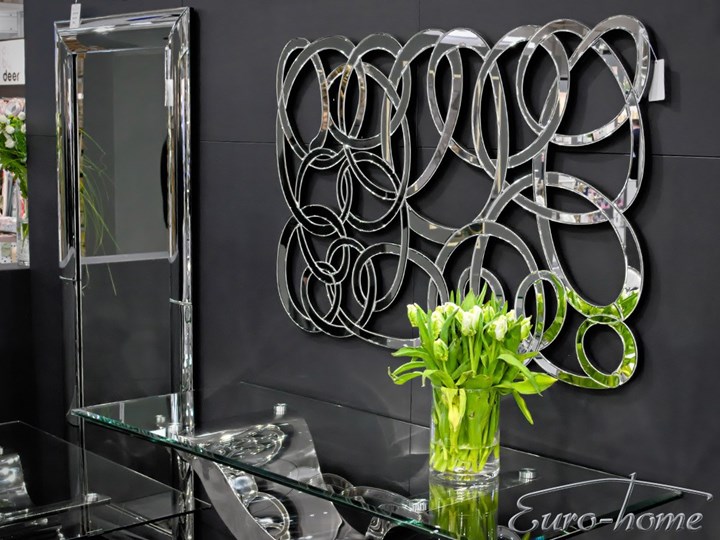 Lustro dekoracyjne 12TM053 80 x 120 cm Pomieszczenie Sypialnia Lustro bez ramy Ścienne Nieregularne Kategoria Lustra
