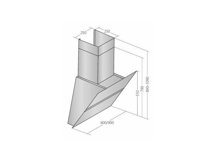 AKPO Okap AKPO WK-9 Venus 60cm szkło Poziom hałasu 64 dB metal Okap kominowy Sterowanie Elektroniczne