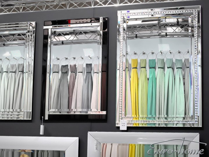 Lustro w lustrzanej oprawie 60x90 TM8004 Lustro z ramą Ścienne Prostokątne Pomieszczenie Przedpokój