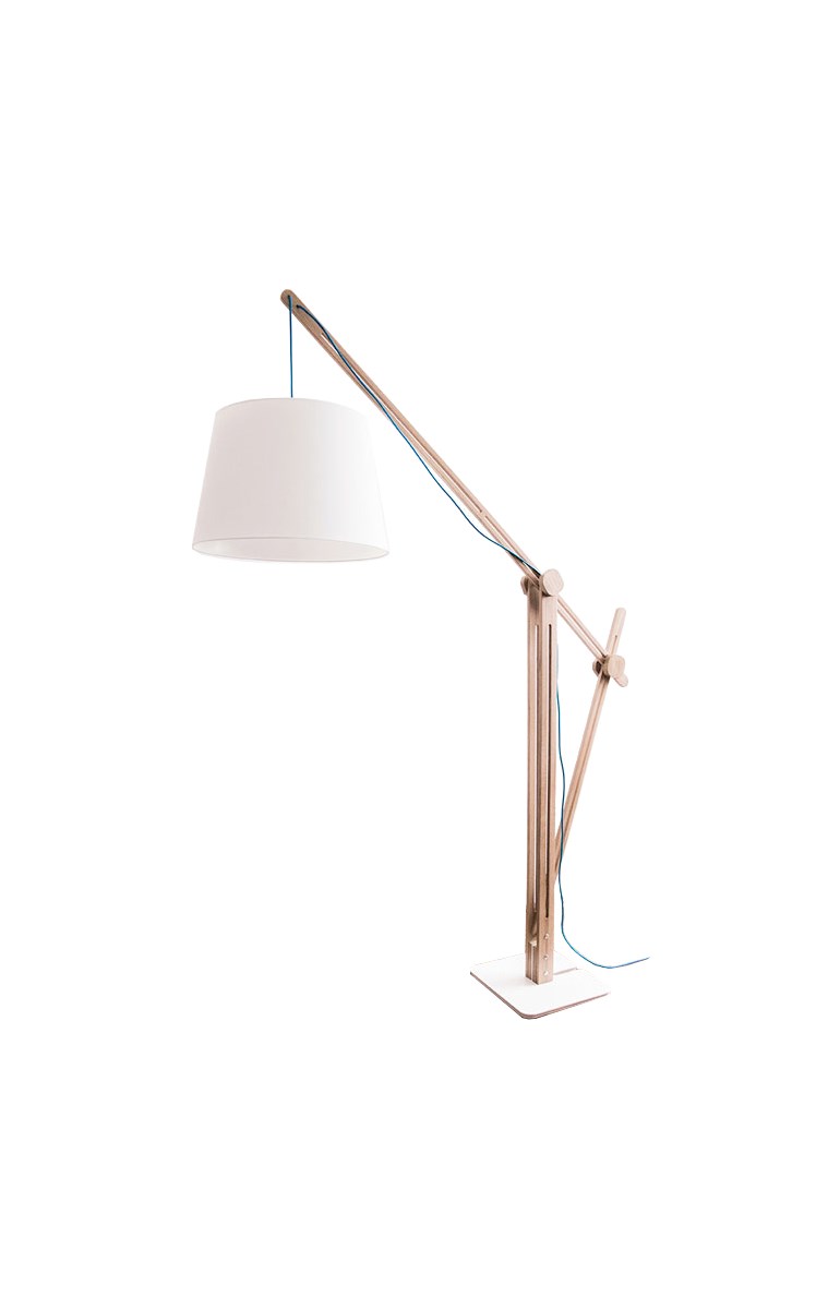 Fantastyczny Lampa Stojąca Podłogowa Drewniana Mwu74 Usafrica