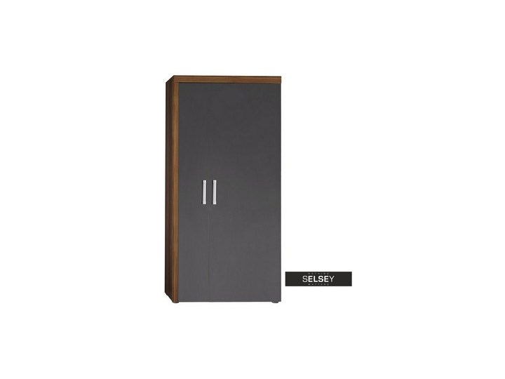 SELSEY Szafa Larsetta Płyta laminowana Głębokość 55 cm Szerokość 90 cm Płyta MDF Tworzywo sztuczne Ilość drzwi Dwudrzwiowe