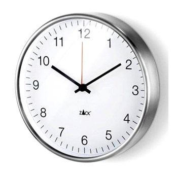 Zegar ścienny 24 cm Zack Palla biały kod: ZACK-60025