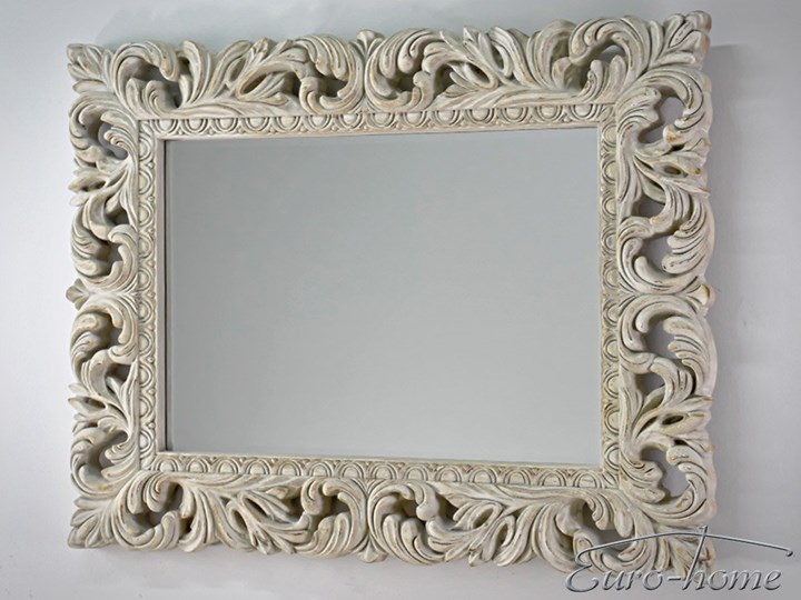 LUSTRO PU-058 80x100cm COUNTRY GREY Ścienne Prostokątne Lustro z ramą Pomieszczenie Salon Kategoria Lustra