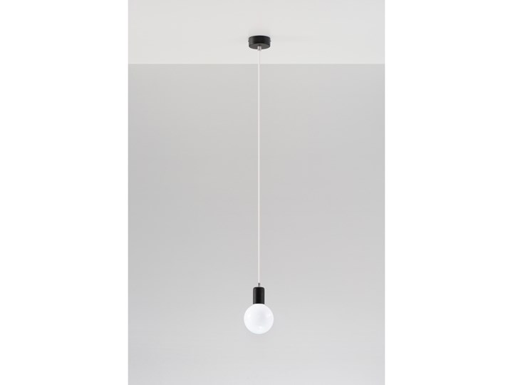 Sollux Nowość Nowoczesna Lampa Wisząca Edison Biała E27 Zwis