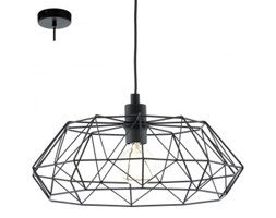 Lampa druciana oprawa wisząca zwis żyrandol Eglo Carlton 2 1x60W E27 czarna 49487 >>> RABATUJEMY do 20% KAŻDE zamówienie !!! - wysyłka w 24h Styl Industrialny Metal Ilość źródeł światła 1 źródło