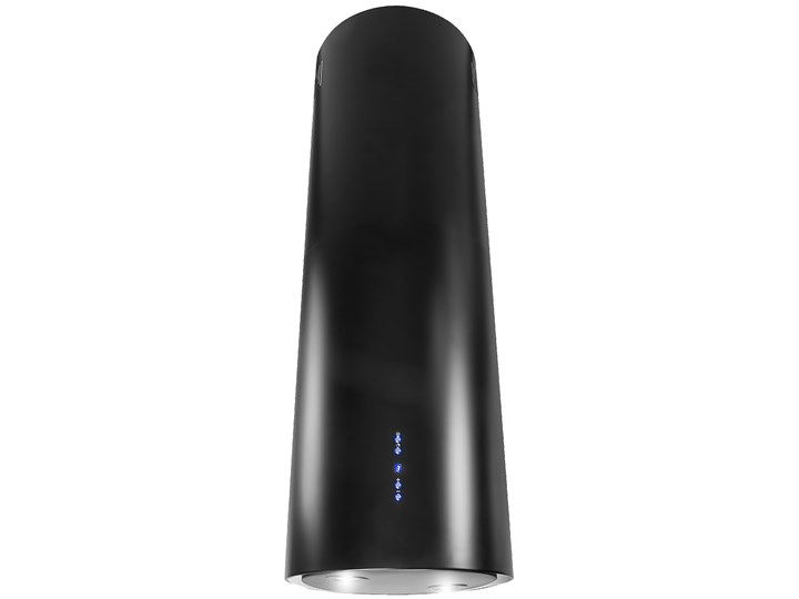 Okap VDB Tube Czarny Okap wyspowy Szerokość 39 cm Poziom hałasu 49 dB