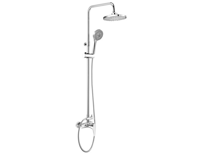 Zestaw prysznicowy ścienny DEANTE Peonia NAC 019M z deszczownicą Chrom Wyposażenie Z baterią Kategoria Zestawy prysznicowe