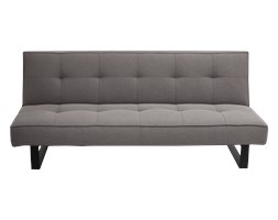 Kanapa Sleek 3 osobowa - rozkładana Customform, stalowy (szary), czarny Głębokość 87 cm drewno rozkładane metal Głębokość 55 cm tkanina Materiał obicia Tkanina