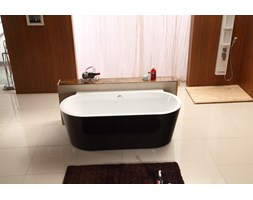 Sanitmax wanna wolnostojąca przyścienna Persefona Black 170x80 cm
