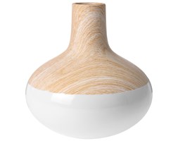 Ceramiczny wazon WOOD LOOK na sztuczne kwiaty, dekoracje
