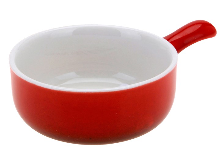 Ceramiczna dipówka, sosjerka, naczynie do zapiekania Kolor Czerwony Ceramika Kategoria Naczynia do zapiekania
