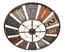 Metalowy zegar ścienny ANTIQUE - Ø80 cm