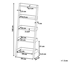 Regał brązowy MOBILE TRIO Płyta MDF Płyta MDF Drewno Płyta MDF Drewno Drewno