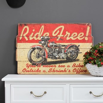 Dekoracyjna tablica "Ride free".