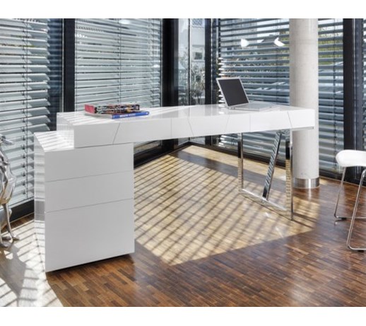 Salesfever Salesfever Deseo Biurko Białe Z 3 Szufladami