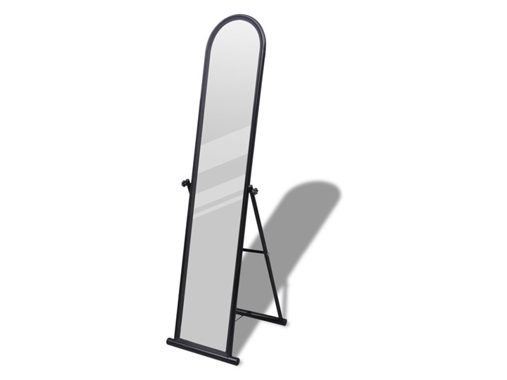 vidaXL 240579 Free Standing Floor Mirror Full Length Rectangular Black Stojące Prostokątne Styl Tradycyjny
