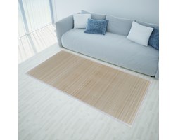 vidaXL Naturalny, prostokątny dywan bambusowy, 200 x 300 cm Dywaniki Poliester 200x300 cm Poliester Syntetyk Dywany Syntetyk Styl nowoczesny
