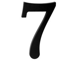 Plastikowa cyfra na dom "7", czarna
