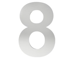 Cyfra na dom "8", stal nierdzewna - oznaczenie budynku