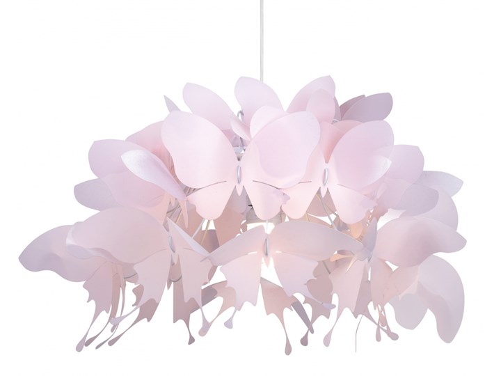 FARFALLA lampa wisząca 1 x 60W E27 motyle różowa zwis Light Prestige LP-MD088-3439A/1P RÓŻOWY
