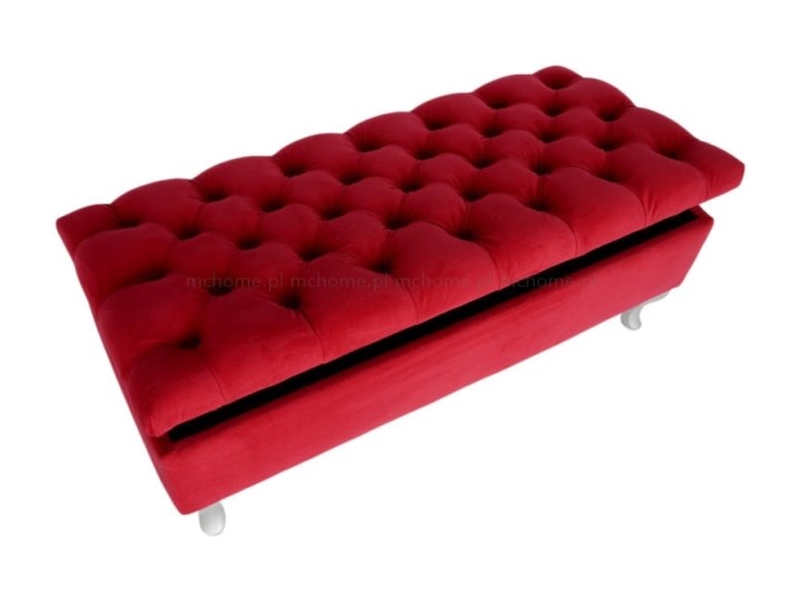 ŁAWECZKA PIKOWANA Z POJEMNIKIEM RED"ROXANE" 173x47cm Pomieszczenie Salon