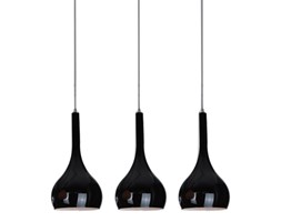 Lampa wisząca Azzardo SOUL LP5114-3BK Lampa LED Metal Styl Nowoczesny Szkło Ilość źródeł światła 3 źródła
