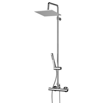 Zestaw prysznicowy natynkowy OMNIRES Mini MI1544-X/K z deszczownicą Chrom