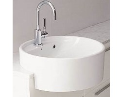 Flaminia Twin Set Umywalka półwpuszczana w blat 52 cm biała 5054