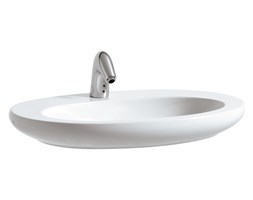 Laufen Alessi One Umywalka nablatowa 75x52 cm biała H 818972 400 104 1 nablatowe metal