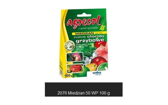 Miedzian 50 Wp Na Parcha Zarazę 100g Agrecol środki Do Ochrony