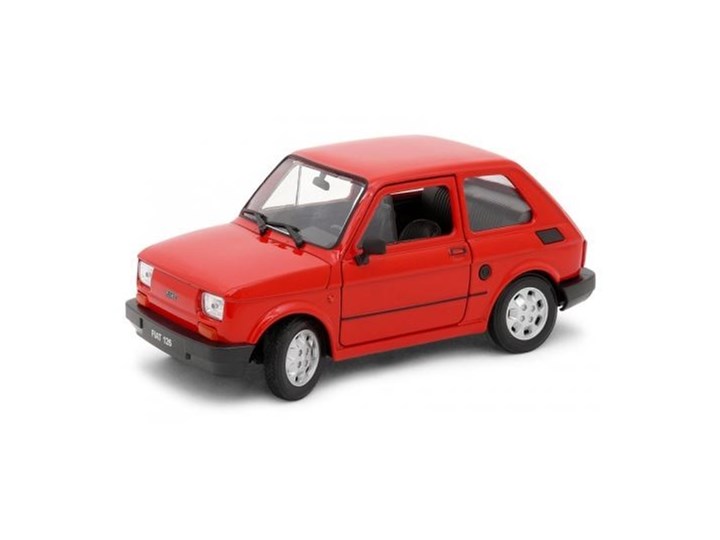 Welly Fiat 126P czerwony 1/21 Zabawki zdjęcia, pomysły
