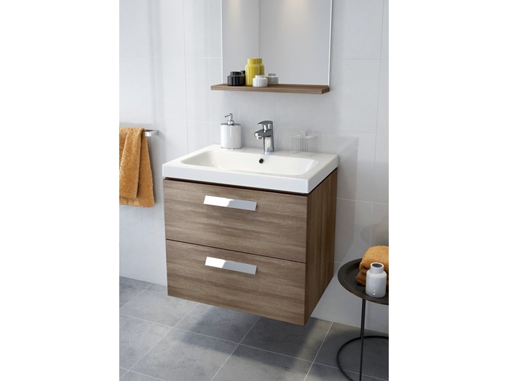 Cersanit Marina S811-001 Szafka podumywalkowa 60 jesion ciemny z umywalką Colour 60 - szybka realizacja zamówienia, przesyłka solidnie zapakowana