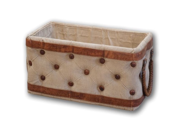 Kosz naturalne materiału Loft Industrial 48 x 24 x 25 Kosze Kategoria Pudełka do przechowywania