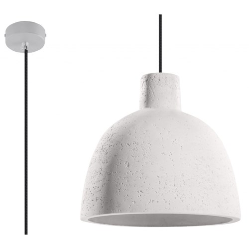 SOLLUX Nowoczesna Loftowa Betonowa Lampa Wisząca DAMASO zwis LED
