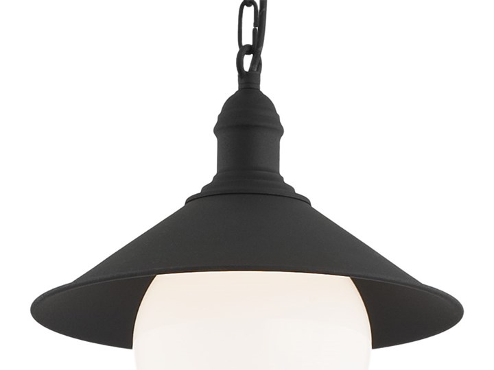 ERBA BIS lampa wisząca 1 x 60W E27 ogrodowa zewnętrzna czarna metal sufitowa taras ARGON 3285