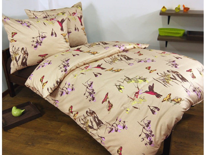 Pościel satynowa Andropol Sandy beige 100% bawełny