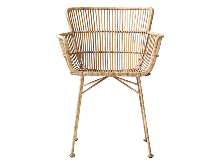 KRZESŁO DINING CUUN NATURE HOUSE DOCTOR Kolor Beżowy Rattan Głębokość 60 cm Szerokość 62 cm Wysokość 80 cm Metal Krzesło inspirowane Żelazo Kategoria Krzesła kuchenne
