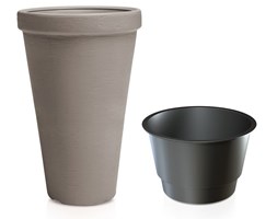 PROSPERPLAST Doniczka PROSPERPLAST Classic Tower DPC40-7529U Mocca 10325