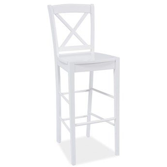 Signal Meble Krzesło Barowe Cd-964  Kuchnia/Jadalnia Loft/Minimalistyczny Biały