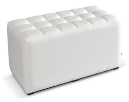 Pufa comfort 2 osobowa mix kolorów pikowana na siedzisku Skóra ekologiczna Tkanina Pufa pikowana Styl glamour