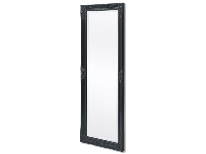 vidaXL Lustro ścienne w stylu barokowym, 140x50 cm, czarne Prostokątne Lustro z ramą Styl Tradycyjny